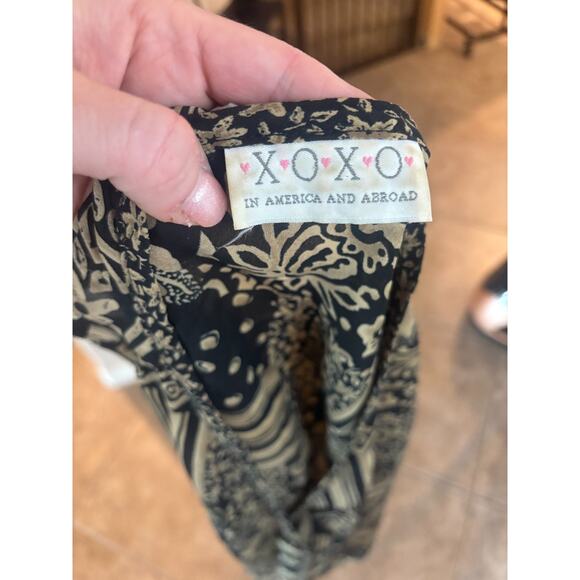 XOXO In America and Abroad Vintage Women's Button Front Sleeveless Blouse - Picture 4 of 6